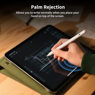 Stylus Pen for iPad, Compatible with Apple iPad 2018-2025,Pencil P6th-10th Generation-2X Fast Charge Compatible with Apple iPad Pro 11"/12.9"/M4, iPad Air 3/4/5/M2, iPad mini 5/6 Gen-White - Image 6