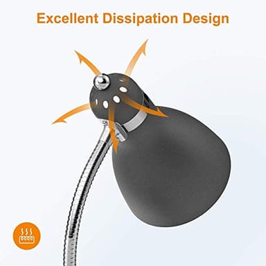 LEPOWER Floor Lamp, Metal Standing Lamp with Adjustable Gooseneck, Heavy Metal Base, Reading Pole Lamp for Office, Black Floor Lamps for Bedroom, Living Room - Image 5