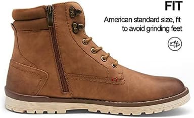 Vostey Men's Hiking Boots Waterproof Casual Chukka Boots for Men - Image 6