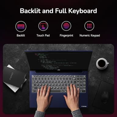 NIMO 15.6" IPS FHD-Gaming-Laptop, 8 Cores AMD Ryzen 7 6800H 32GB DDR5 RAM 1TB SSD (Beat Intel i7-12700H, Up to 4.7GHz) AMD Radeon 680M GPU-Computer with 100W Type-C Backlit Keyboard - Image 5