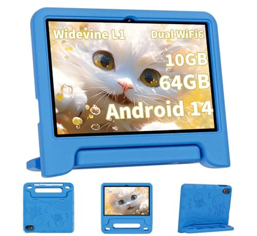 2025 Upgraded Android 14 Tablet, 10inch Kids Tablet, Octa-core CPU, 10GB+64GB+1TB Expand Tablets for Kids with Kids Space, Parental Control, 6000mAh Big Battery, HD Touchscreen Display Tableta - Image 1