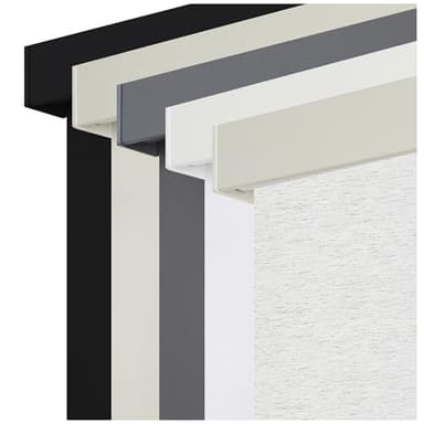 SUNOFF Cordless Blackout Roller Shades Blinds for Windows Free-Stop,Pull Down Room Darkening with Valance,Thermal Insulated Woven Fabric Window Door Blinds for Home,Office,Linen 58" W x 72" L - Image 1