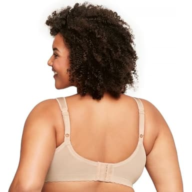 Full Figure Plus Size MagicLift Original Support Bra Wirefree #1000 Blush - Image 8