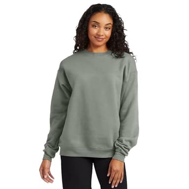 Hanes Mens Ecosmart Fleece Sweatshirt, Cotton-blend Pullover, Crewneck For Men, 1 Or 2 Pack, Stonewashed Green - 1 Pack, Large US - Image 3