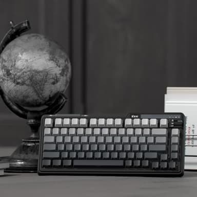 KZZI K75 Lite Wireless Mechanical Keyboard, 75% Gasket Mount RGB Gaming Keyboard w/ 3-Mode Knob BT 5.0/2.4G/USB-C Wired, Hot Swappable, 5-Layer Padding & Creamy Linear Switches, Compact 82 Keys - Image 9