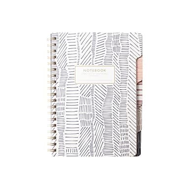 Fringe Studio Large Tab Notebook,Tribal Lines, Flexible Paperback Cover, College Ruled, 5 Subject/Die-Cut Dividers, 7.25" X 10", 180 Lined Pages (343007), Multicolor - Image 1