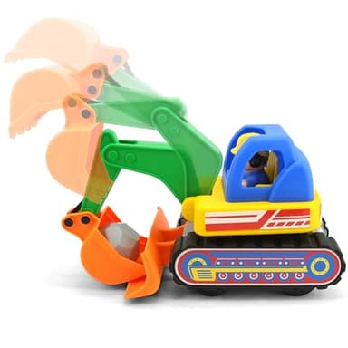 Kiddieland: Light & Sound: My First Excavator - Motorized Construction Toy Vehicle & Figure, Auto Stops, Engine Rev & Horn, Kids & Toddlers Age 1 yr+ - Image 2