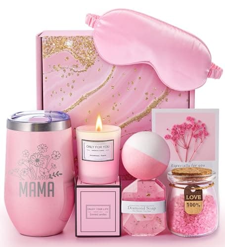 Mothers Day Gifts for Mom Grandma, Mom Birthday Christmas Gifts, Thoughtful Gift for Mother in law Step Mom, Best Mother's Day Gifts from Daughter Son Kids, Lavender Mom Spa GiftBasket Set - Image 1