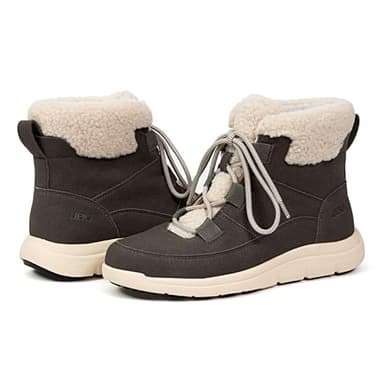 JBU Women's Freeze Lace Up Casual Ankle Winter Boot, Dk Grey, 11 - Image 5
