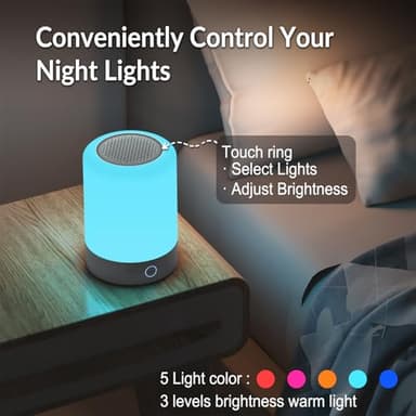 Kipcush Night Light White Noise Sound Machine, Max 8H Timer, 20 Soothing Sleep Sounds. Portable Design for Bedroom, Office, Nursery, Travel, Up to 8 Hours Battery Life - Image 3