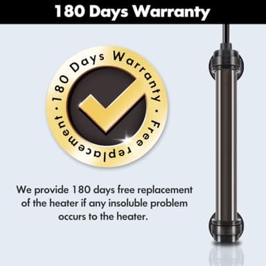 Orlushy 25W Submersible Mini Fish Tank Heater, Adjustable Aquarium Heater with Digital Display External Controller, Overheat Protection and Free Thermometer for 1-5 Gallon Freshwater & Saltwater Tank - Image 5