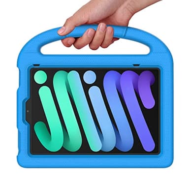 SUPLIK Kids Case for iPad mini 7 (A17 Pro) 2024 & iPad mini 6 2021, 8.3-inch iPad mini 6th/7th Generation Case with Screen Protector, Durable Shockproof Kids Cover with Handle Stand, Blue - Image 8