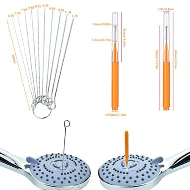 Shower Head Cleaning Brush Tool, Small Crevice Cleaning Brush Anti Clogging for Bathroom Pipe & Car Washers - Image 9