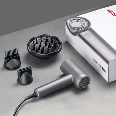TYMO Hair Dryer with Diffuser, 1500W High-Speed Professional AIRHYPE Lite Blow Dryer with Comb for Fast Drying, 110,000RPM Brushless Motor, 200 Million Ionic Hairdryer, 3 Speeds & 4 Temps, Low-Noise - Image 9