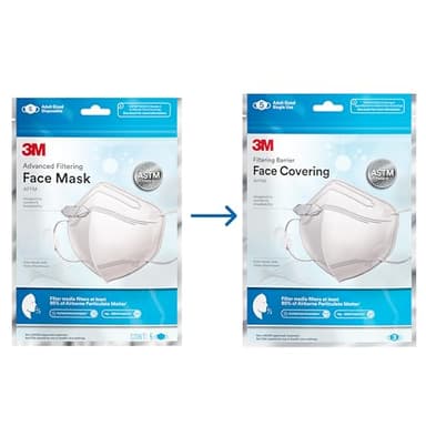 3M™ Filtering Barrier Face Covering, AFFM-5, One Size, 5-Pack - Image 2