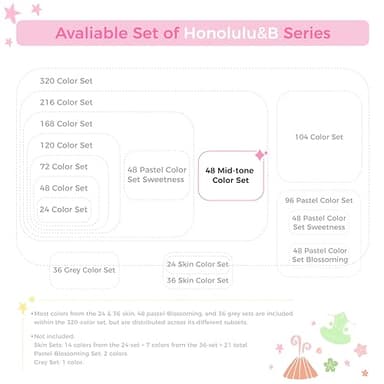 Ohuhu Alcohol Brush Markers 48 Mid-tone Colors- Double Tipped Alcohol Based Art Marker Set for Artists Adults Coloring Sketch Illustration- Brush & Chisel Dual Tips- Honolulu- Refillable - Image 6