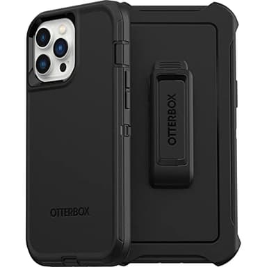 OtterBox iPhone 13 Pro Max & iPhone 12 Pro Max Defender Series Case - Black, Rugged & Durable, with Port Protection, Includes Holster Clip Kickstand - Image 4