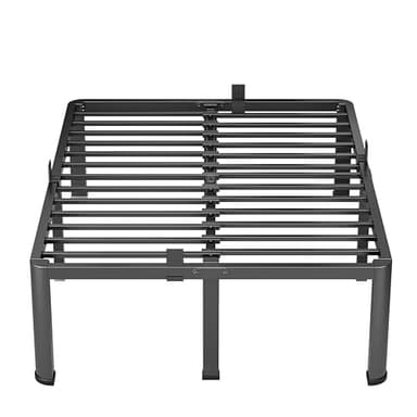 VIPSHOW 18 Inch Queen Heavy Duty 3500 lbs Bed Frame with Round-Corner Legs & Anti-Squeak Design – Quick Assembly Metal Platform, No Box Spring Needed - Image 7