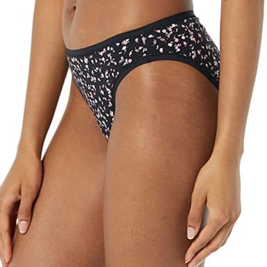 Amazon Essentials Women's Cotton Bikini Brief Underwear (Available in Plus Size), Pack of 10, Multicolor/Checked/Dots/Floral, X-Small - Image 3