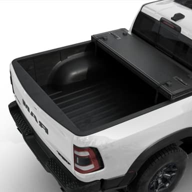Toptiny Hard Folding Truck Bed Tonneau Cover|HTF011|Fits 2009-2026 Dodge Ram 1500 5' 7" Bed Without Ram Box (67.4") - Image 3