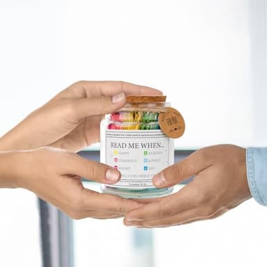 Read Me When Bible Verses Jar Religious Christian Gifts for Women Men, Christian Devotionals for Women Catholic Faith, Color Coded Bible Verses in a Jar, Inspirational Gifts for Women Religious (A) - Image 8