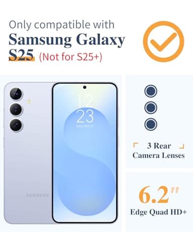 GVIEWIN for Samsung Galaxy S25 Case, [Screen & Camera Lens Protector] [Non Yellowing] Floral Clear Slim Shockproof Military-Grade Protection Phone Cover, Flower Design for Women, Floratopia/Colorful - Image 2