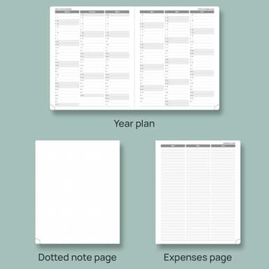 POPRUN Planner 2025-2026 (Large - 8.5'' x 10.5'') Academic Weekly Calendar (July 2025 - June 2026) with Hourly Time Slots, Monthly Tabs, 100GSM Thick Papers, Leather Soft Cover - Purple - Image 5