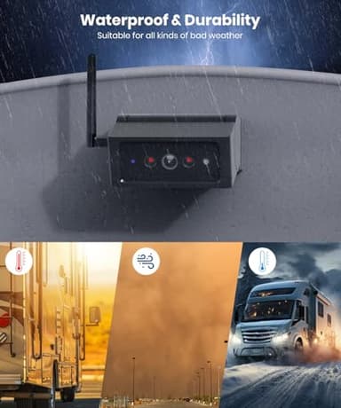 AUTO VOX Wireless Backup Camera Magnetic: 5" Portable No Wiring 1 Min Install Trailer Hitch Camera, 2-Channel HD 1080P Car Monitor & IR Night Vision Back Up Camera Systems for Truck, RV, Camper - Image 6