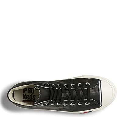 PRO-Keds Men's Royal Hi Lace Up Fashion Sneaker, Black Leather, 3.5 - Image 5