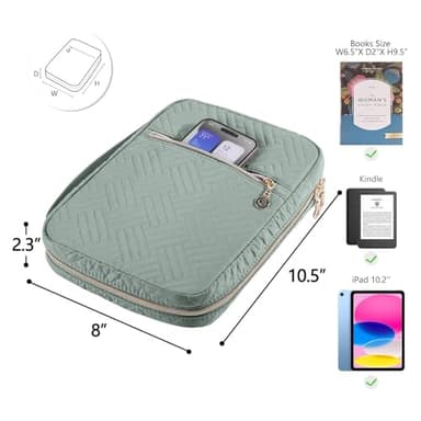 APLUFINE Bible Cover for Women - Soft Bible Case - Carrying Book Case for Bible Accessories - Bible Holder Case for Women - Girls Bible Bag - Bible Carrier - Bible Sleeve - Church Bag - Image 2