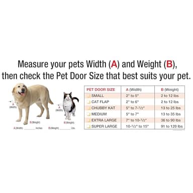 Ideal Pet Products Aluminum Pet Patio Door, Adjustable Height 77-5/8" to 80-3/8", 15" x 20" Flap Size, White - Image 4