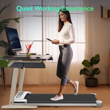 YAGUD Walking Pad, Under Desk Treadmill for Home Office, 2 in 1 Portable Walking Treadmill with Remote Control, Walking Jogging Machine in LED Display - Image 7