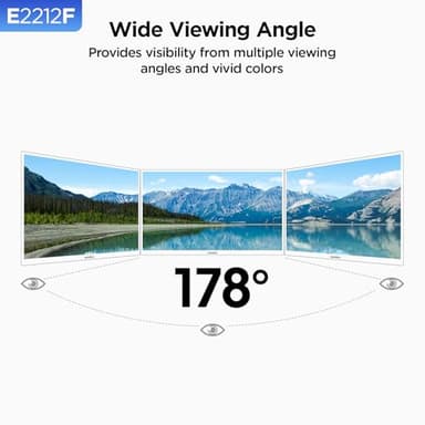 KOORUI 22 Inch Computer Monitor Full HD 1080P 100Hz PC Gaming Screen VA Panel Ultra-Slim Display 3000:1 Contrast Ratio with Adpitive Sync (HDMI/VGA/VESA Compatible 100x100mm/Audio Out), Tilt, Black - Image 7