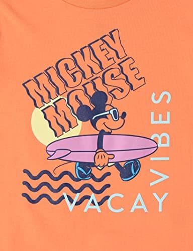 Amazon Essentials Disney | Marvel | Star Wars Toddler Boys' Short-Sleeve T-Shirts (Previously Spotted Zebra), Pack of 4, Mickey/Beach, 2T - Image 2