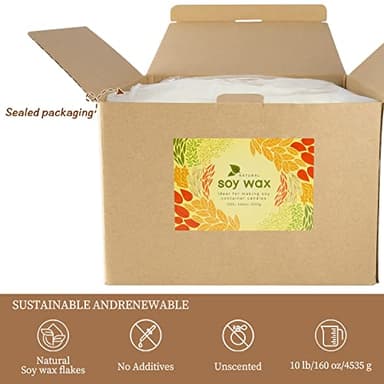 CLTNIKET 10 lb Soy Wax DIY Candle (Flakes & Soft),Natural Soy Wax Candle - Image 2