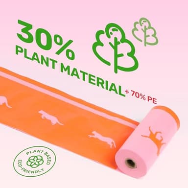 FUKUMARU Poop Bags for Dogs, 300 Rose Scent Dog Poop Bag for Dogs, Cats and Multi-pet - Running Pattern Bags - Image 3