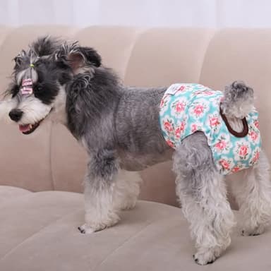 CuteBone Dog Diapers Female Washable Small Medium Large 3 Pack Reusable Doggie Diapers Puppy Period Pants for Doggy Heat Cycle Peeing D14S - Image 5