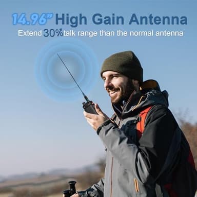 Baofeng UV-5R Ham Handheld Radio, 3800mAh Baateeries 8 Watt with TIDRADIO Wireless Programmer Long Range Two Way Radios Walkie Talkies Dual Band USB Rechargerable 3800mAh Battery Earpiece 2 Pack - Image 6