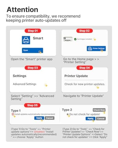 67XL Ink Cartridges Black/Color Combo Pack Compatible for HP Ink 67 67XL Works with HP Deskjet 2700 2700e 2755 2755e 2855e 2800e 2852e 2827e 4100e 4155e 4255e Envy 6000 6055e 6455e Series (2-Pack) - Image 5