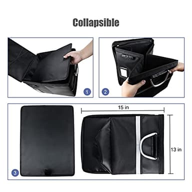 Fireproof Document File Organizer Box, Fireproof Safe Box with Lock, Portable Office Storage Cabinet for Hanging Letter/Legal Folder 16.1 x 12.9 x 11in - Image 6