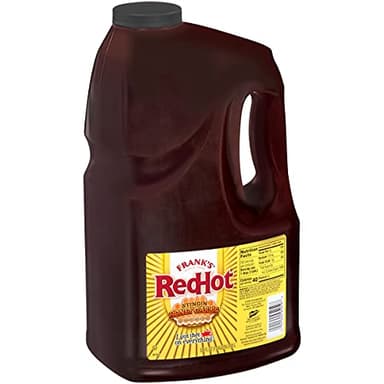 Frank's RedHot Stingin' Honey Garlic Sauce, 1 gal - One Gallon Bulk Container of Stingin' Honey Garlic Sauce for Entrees, Sides, Veggies, Wings, Bar Bites, and Dipping Sauces - Image 1