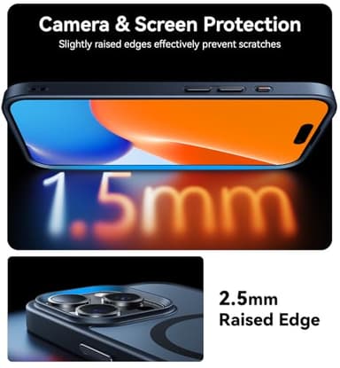 Opxyl Magnetic for iPhone 16 Pro Max Case Compatible with MagSafe, [16FT Drop Protection] Shockproof 16 ProMax Phone Case for MagSafe Wallet Sleeve, Magnetic Car Holder, Magnetic Charger, Black - Image 7