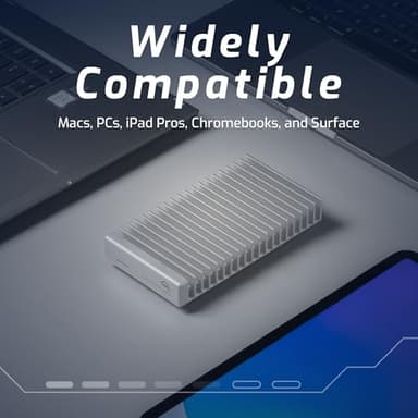 OWC Express 1M2 80Gb/s Portable NVMe SSD USB4 (Thunderbolt Compatible/USB-C) Ultra Fast External SSD Drive with Aluminum Heat Sink Enclosure (Enclosure Only) - Image 3
