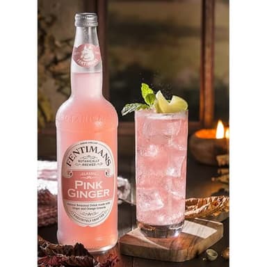Fentimans Botanically Brewed Classic Pink Ginger Sparkling Soda, 9.3 fl oz Bottles – Premium Craft Soda/Mixer for Cocktails & Refreshing Drinks - Image 3