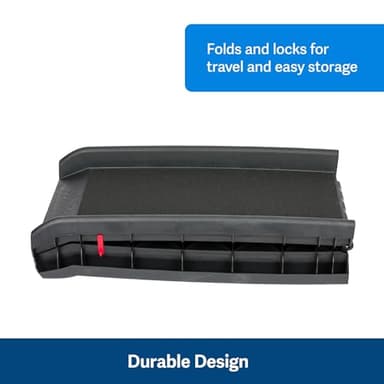 PetSafe Happy Ride Folding Dog Ramp - SUV Compatible Lightweight Pet Ramp with High Traction Walking Surface - Joint Strain Protection - Secure Foldable Design for Compact Storage - Image 4