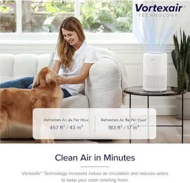 LEVOIT Core 200S-P Replacement Filter, Genuine Core 200S-RF Air Purifier Filters, Supports HEPA Sleep Mode, High-Efficiency Activated Carbon for Removal of Smoke, Odor, Allergens, Pollen, 1 Pack - Image 5