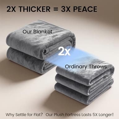 gogobunny Waterproof Blanket for Bed Couch Sofa, Liquid Pee and Fur Proof Pet Blanket for Dog Puppy Cat, Reversible Sherpa Fleece Throw Blanket Furniture Cover Protector (Grey, 50x60 inches) - Image 6
