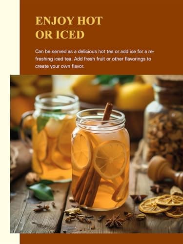 GLDNT Organic Cinnamon Tea Bags, Cinnamon Herbal Tea, Sweet & Slightly Spicy Flavor, Caffeine Free, 100 Count - Image 6