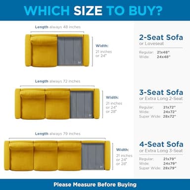Meliusly Heavy Duty Couch Cushion Support for Sagging Cushions (28x79) Reinforced Wood Sofa Cushion Support Board for Sagging Seat, Deep Couch Supporter for Under The Cushions, Loveseat Saver - Image 3