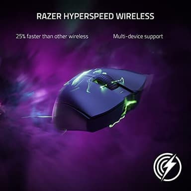 Razer DeathAdder V3 Pro Gaming Mouse: 63g Ultra Lightweight - Focus Pro 30K Optical Sensor - Fast Optical Switches Gen-3 - HyperSpeed Wireless - 5 Programmable Buttons - 90 Hr Battery - Black - Image 8